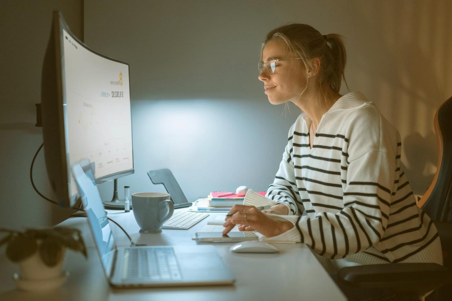 SEO content creation workspace